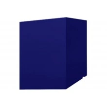 Скатный кожух для трубы Grand Line 790×220 мм, высоты 1600/1050 мм, 0,45 ПЭ RAL 5002 ультрамариново-синий