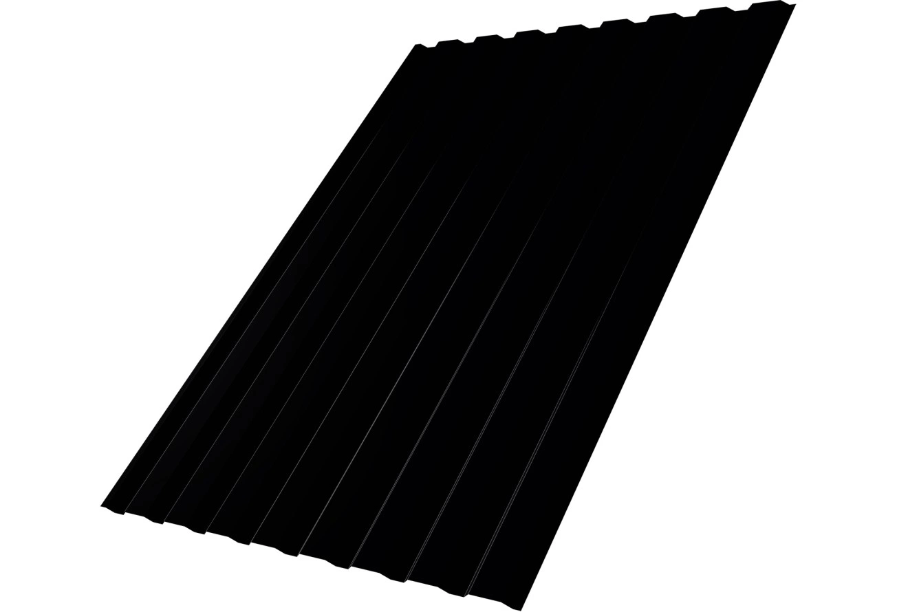 Профнастил С20A Grand Line 0,45 Drap ТР RAL 9005 черный