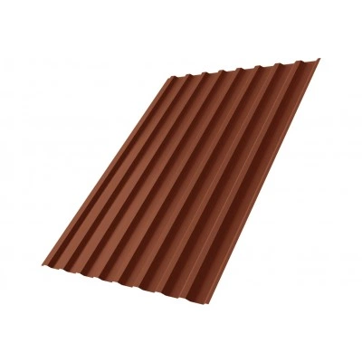 Профнастил С20B Grand Line 0,45 Drap ТР с пленкой RAL 8004 терракота — 696331 Профнастил С20B Grand Line 0,45 Drap ТР с пленкой RAL 8004 терракота — 696331