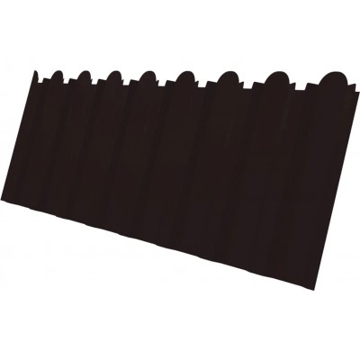 Профнастил С20B фигурный Grand Line 0,45 Drap ТР RAL 9005 черный — 697556 Профнастил С20B фигурный Grand Line 0,45 Drap ТР RAL 9005 черный — 697556