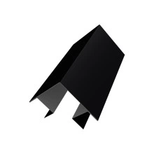 Угол внешний сложный Кликфальц Про Grand Line 0,5 Сатин матовый ТХ RAL 9005 черный (3м)