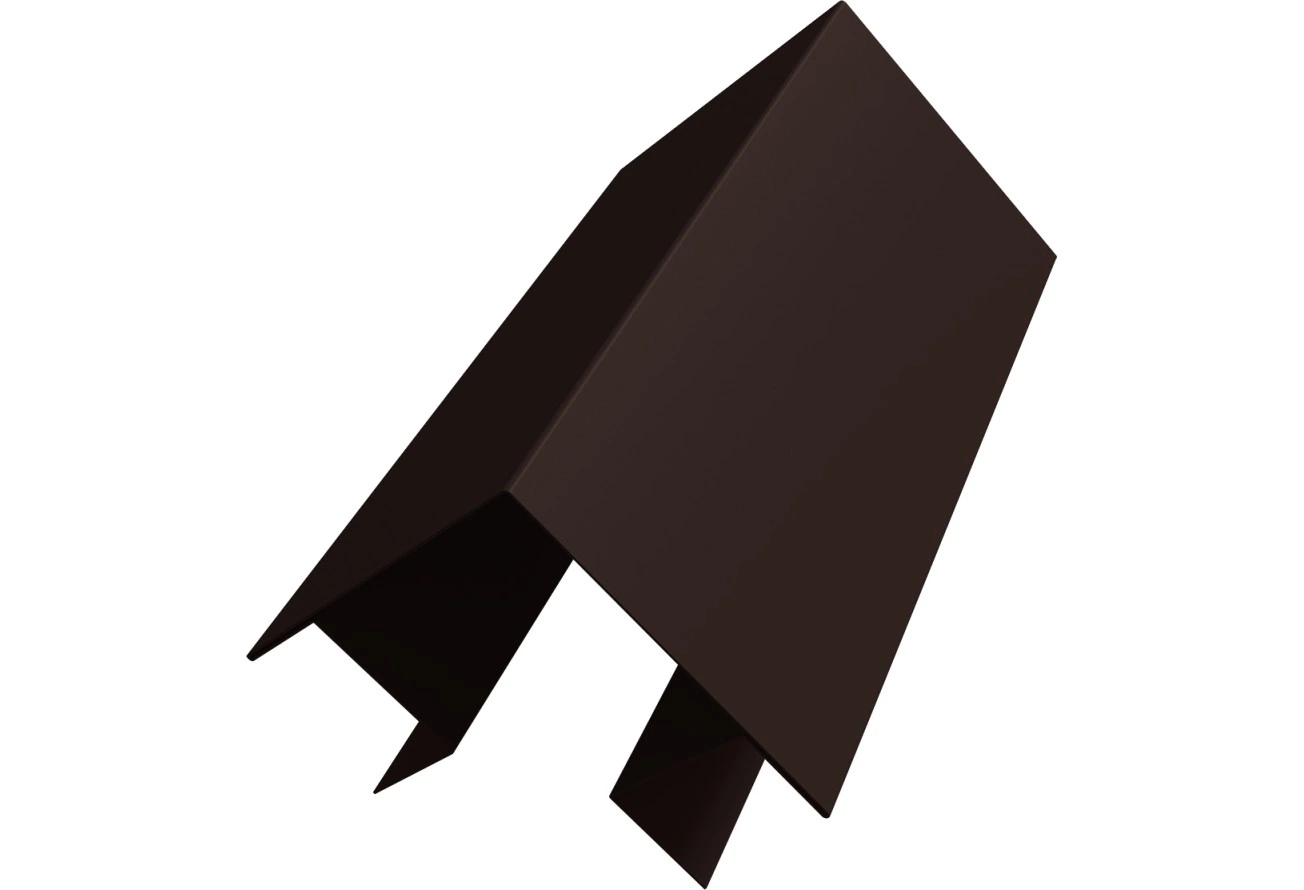 Угол внешний сложный Кликфальц Про Grand Line 0,5 Velur RAL 8017 шоколад (3м)