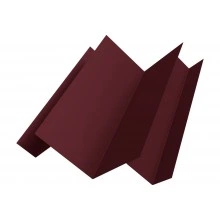 Угол внутренний сложный Кликфальц Про Grand Line 0,45 Drap RAL 3005 красное вино (2м)