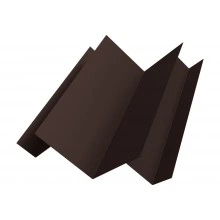 Угол внутренний сложный Кликфальц Про Grand Line 0,45 Drap RAL 8017 шоколад (3м)