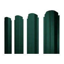 Штакетник П-образный A фигурный Grand Line 0,45 Drap ТР RAL 6005 зеленый мох