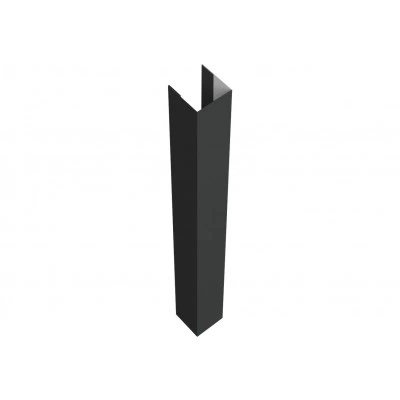 Стойка для забора жалюзи Техас Grand Line для монтажа с крепежным вкладышем 0,5 PurLite матовый RAL 7016 антрацитово-серый (1,8м) — 699867 Стойка для забора жалюзи Техас Grand Line для монтажа с крепежным вкладышем 0,5 PurLite матовый RAL 7016 антрацитово-серый (1,8м) — 699867