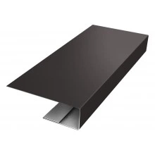 J-профиль Grand Line 12 мм 0,5 Drap RR 32 темно-коричневый (2 м)