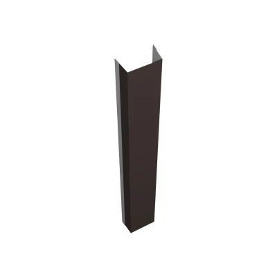 Крепежная планка нижняя для забора жалюзи Техас Grand Line 0,5 Drap RR 32 темно-коричневый (1,8м) — 704191
