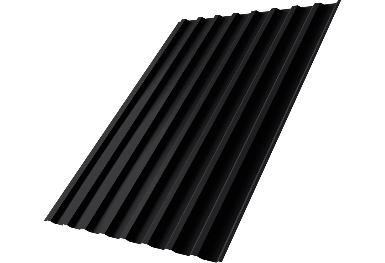 Профнастил С20B Grand Line 0,5 Drap RAL 9005 черный