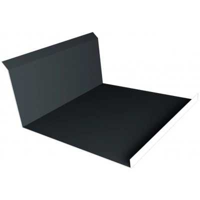 Планка примыкания нижняя 20х122х260х15 Grand Line 0,5 Drap RAL 7016 антрацитово-серый (3м) — 705749 Планка примыкания нижняя 20х122х260х15 Grand Line 0,5 Drap RAL 7016 антрацитово-серый (3м) — 705749
