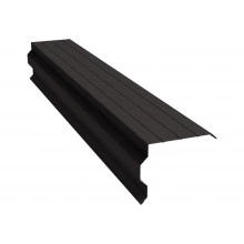 Торцевая планка фигурная 90х110 Grand Line 0,5 Drap RR 32 темно-коричневый (3м)