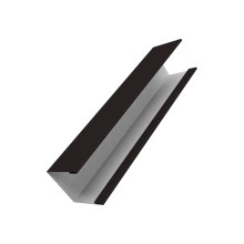 Крышка для забора жалюзи Милан Слим Grand Line 0,5 Drap RAL 9005 черный (2,5м)