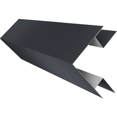 Угол внешний сложный 75х75 Grand Line 0,5 Drap RAL 7024 мокрый асфальт (2м) — 706798 Угол внешний сложный 75х75 Grand Line 0,5 Drap RAL 7024 мокрый асфальт (2м) — 706798