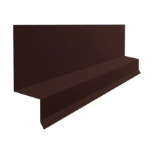 Верхний отлив для фасада Кликфальц Grand Line 0,5 Drap RAL 8017 шоколад (2м)