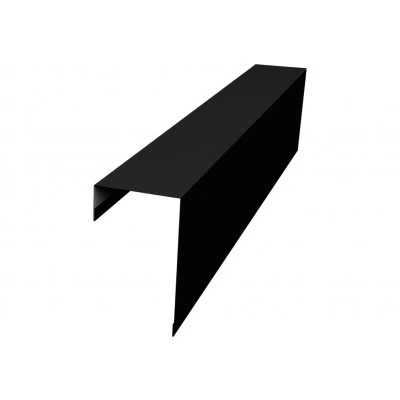 Торцевая планка фасадная фальц 65 мм Grand Line 0,5 Drap RAL 9005 черный (2м) — 707558 Торцевая планка фасадная фальц 65 мм Grand Line 0,5 Drap RAL 9005 черный (2м) — 707558