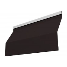 Ламель забора жалюзи Милан Слим Grand Line 0,5 Drap RAL 9005 черный