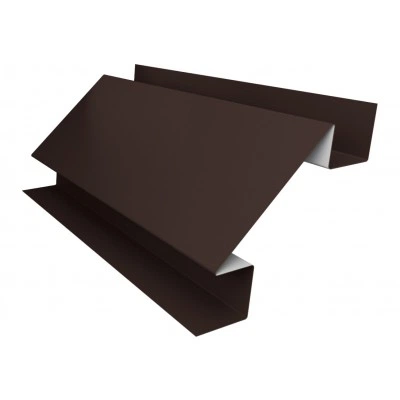 Угол внутренний сложный фальц Grand Line 0,5 Сатин матовый ТХ RAL 8017 шоколад (3м) — 708639