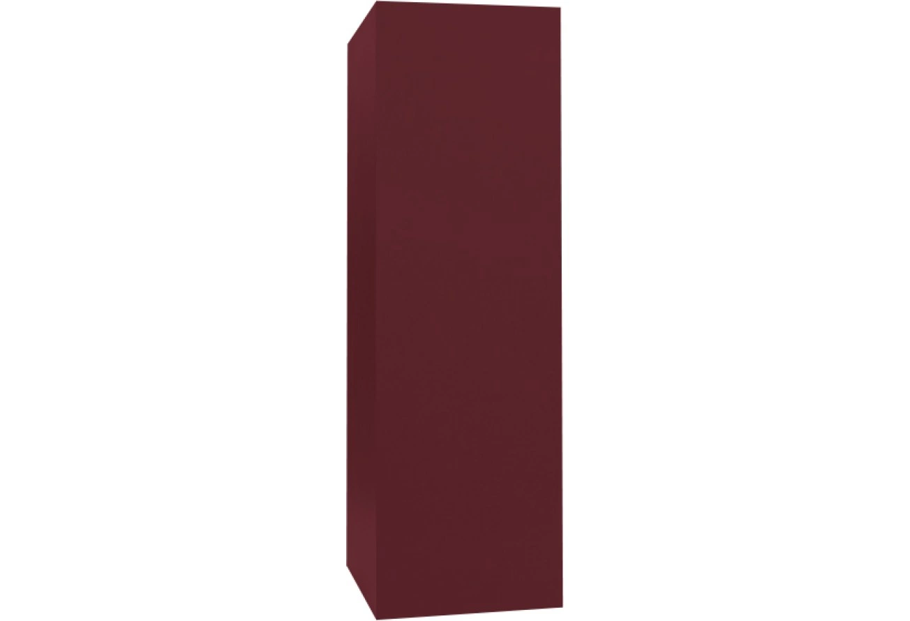 Прямой кожух для трубы Grand Line 550×500 мм, высота 1300 мм, 0,5 Сатин RAL 3005 красное вино