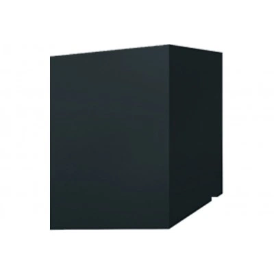 Скатный кожух для трубы Grand Line 1010×500 мм, высоты 1220/870 мм, 0,45 ПЭ RAL 7016 антрацитово-серый — 709019