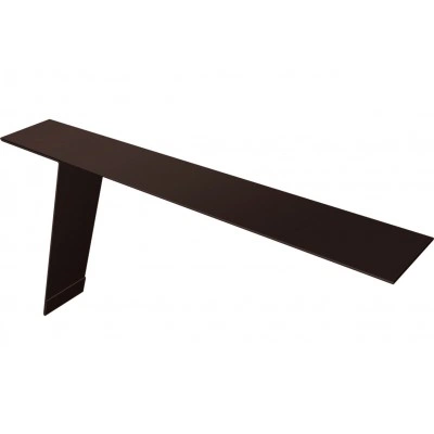 Карнизная планка фальц 130х80 Grand Line 0,45 Drap ТХ двухсторонний RAL 8017 шоколад (2м) — 709250 Карнизная планка фальц 130х80 Grand Line 0,45 Drap ТХ двухсторонний RAL 8017 шоколад (2м) — 709250