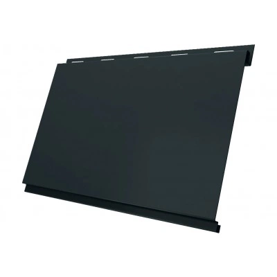 Сайдинг металлический Вертикаль классик Grand Line 0,5 Velur с пленкой RAL 7016 антрацитово-серый — 712268 Сайдинг металлический Вертикаль классик Grand Line 0,5 Velur с пленкой RAL 7016 антрацитово-серый — 712268