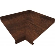 Угол отлива Grand Line внутренний 250 мм 0,45 Принт Премиум двухсторонний с пленкой Бразильская вишня темная Фреш