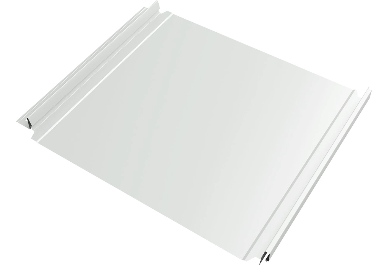 Кликфальц Double Pro Grand Line 0,45 Drap с пленкой на замках RAL 9003 сигнальный белый