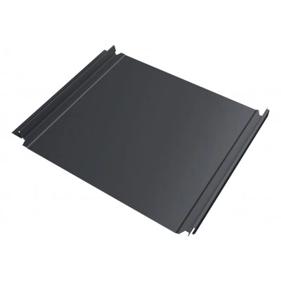 Кликфальц Double Pro Grand Line 0,5 PurLite матовый с пленкой на замках RAL 7024 мокрый асфальт — 718478