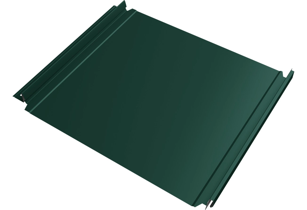 Кликфальц Double Pro Grand Line 0,5 ПЭ с пленкой на замках RAL 6005 зеленый мох