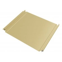 Кликфальц Double Pro Grand Line 0,45 ПЭ с пленкой на замках RAL 1014 слоновая кость