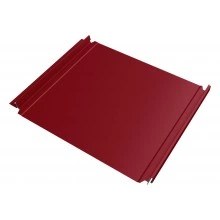 Кликфальц Double Pro Grand Line 0,45 ПЭ с пленкой на замках RAL 3003 рубиново-красный