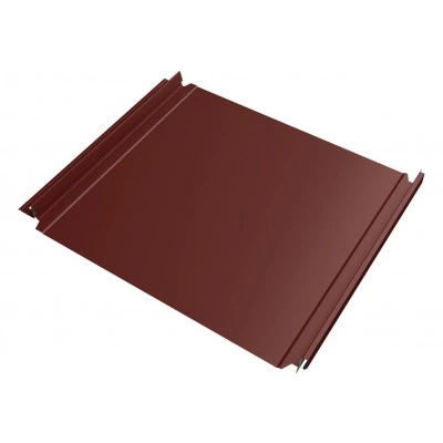Кликфальц Double Pro Grand Line 0,45 ПЭ с пленкой на замках RAL 3009 оксидно-красный — 718565 Кликфальц Double Pro Grand Line 0,45 ПЭ с пленкой на замках RAL 3009 оксидно-красный — 718565