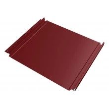 Кликфальц Double Pro Grand Line 0,45 ПЭ с пленкой на замках RAL 3011 коричнево-красный
