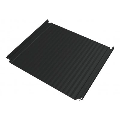Кликфальц Double Pro Гофр Grand Line 0,5 Drap с пленкой на замках RAL 7016 антрацитово-серый — 718668 Кликфальц Double Pro Гофр Grand Line 0,5 Drap с пленкой на замках RAL 7016 антрацитово-серый — 718668