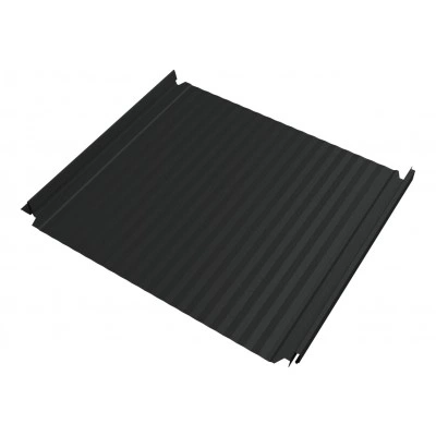 Кликфальц Double Pro Гофр Grand Line 0,5 Velur с пленкой на замках RAL 7016 антрацитово-серый — 718812