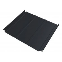 Кликфальц Double Pro Лайн Grand Line 0,45 Drap СТ с пленкой на замках RAL 7024 мокрый асфальт
