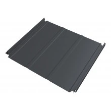 Кликфальц Double Pro Лайн Grand Line 0,5 Velur с пленкой на замках RAL 7024 мокрый асфальт