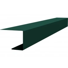 Планка завершающая для Кликфальц Pro Grand Line 0,45 ПЭ двухсторонний с пленкой RAL 6005 зеленый мох (2м)