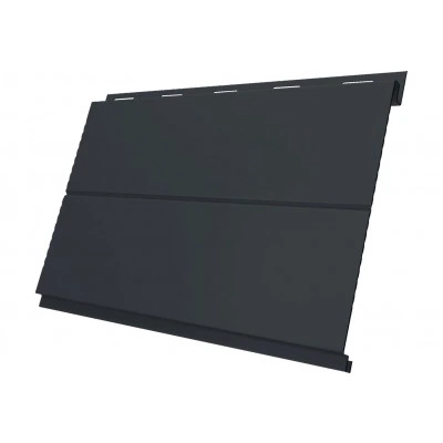 Сайдинг металлический Вертикаль лайн Grand Line 0,5 Velur с пленкой RAL 7024 мокрый асфальт — 729643 Сайдинг металлический Вертикаль лайн Grand Line 0,5 Velur с пленкой RAL 7024 мокрый асфальт — 729643