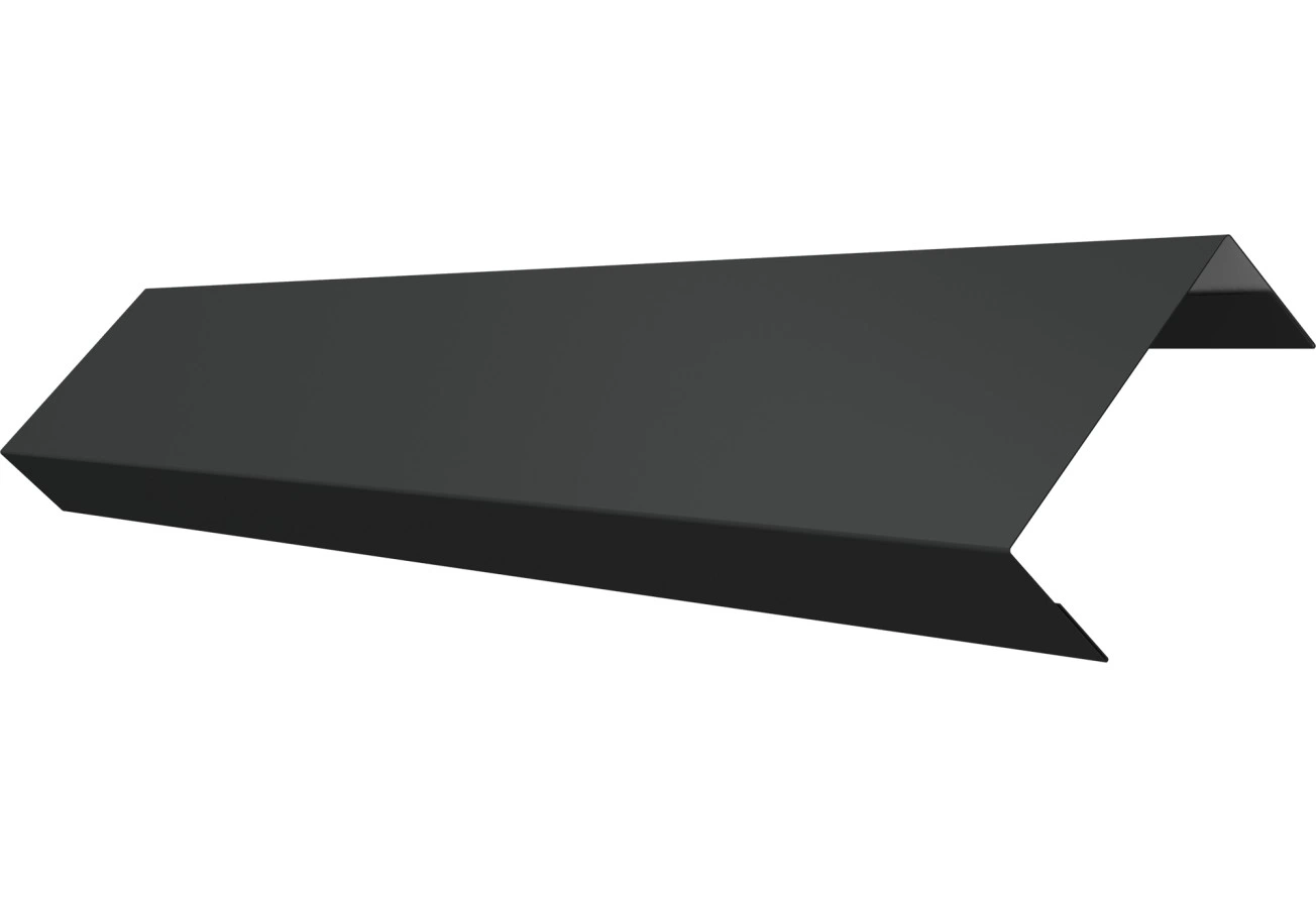 Ламель обратная 50 забора жалюзи Техас Grand Line 0,5 Rooftop Бархат RAL 7016 антрацитово-серый