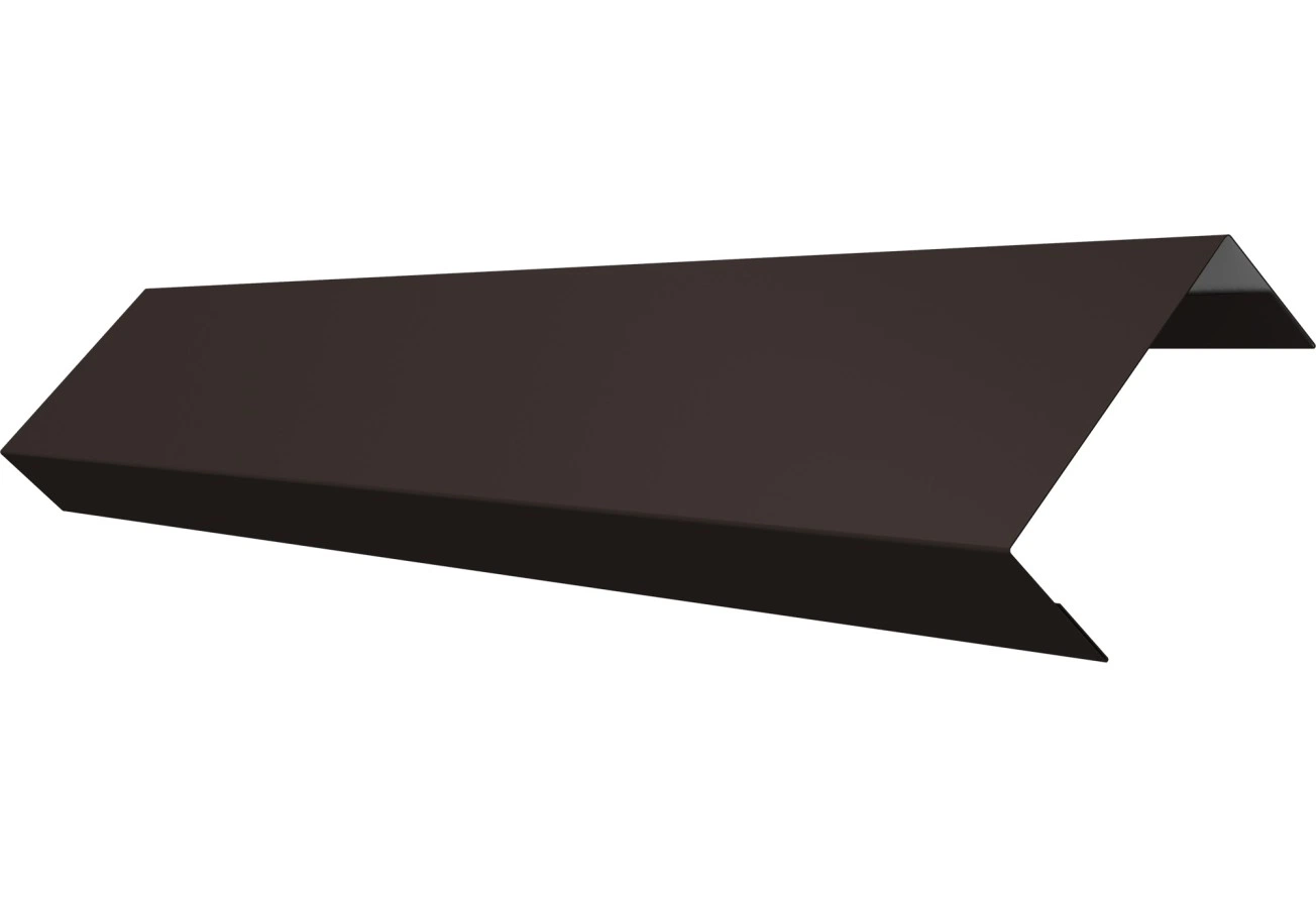 Ламель лицевая 50 забора жалюзи Техас Grand Line 0,5 PurPro матовый RR 32 темно-коричневый