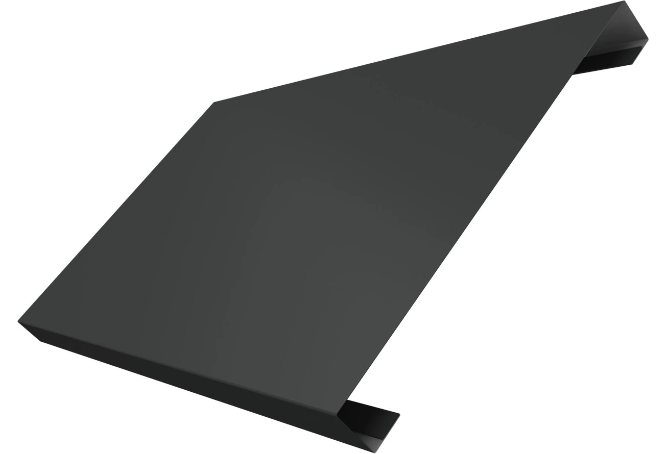 Ламель лицевая 200 забора жалюзи Техас Grand Line 0,5 Сатин матовый RAL 7016 антрацитово-серый