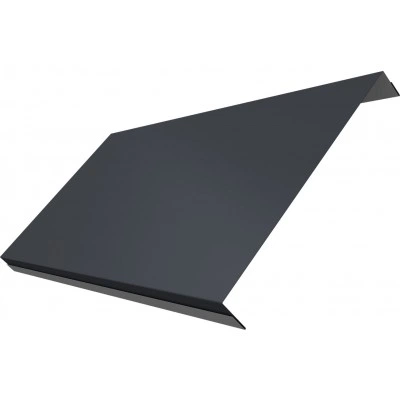Ламель обратная 200 забора жалюзи Техас Grand Line 0,45 Drap RAL 7024 мокрый асфальт — 730616