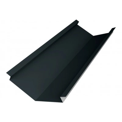 Планка ендовы нижней для композитной черепицы 140х140 Grand Line 0,5 Velur RAL 7016 антрацитово-серый (2м) — 732533 Планка ендовы нижней для композитной черепицы 140х140 Grand Line 0,5 Velur RAL 7016 антрацитово-серый (2м) — 732533