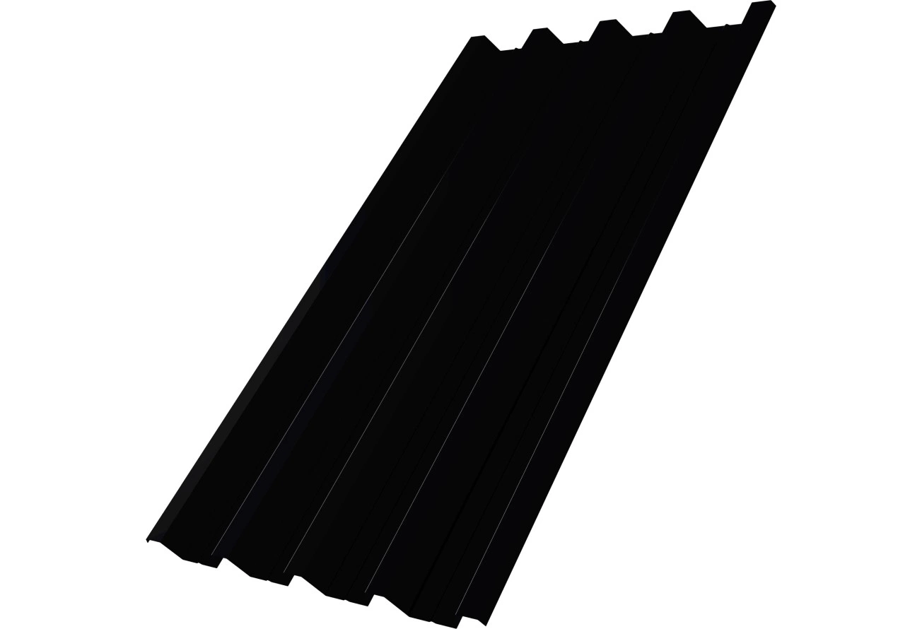 Профнастил Н60R в01 Grand Line 0,5 Drap RAL 9005 черный