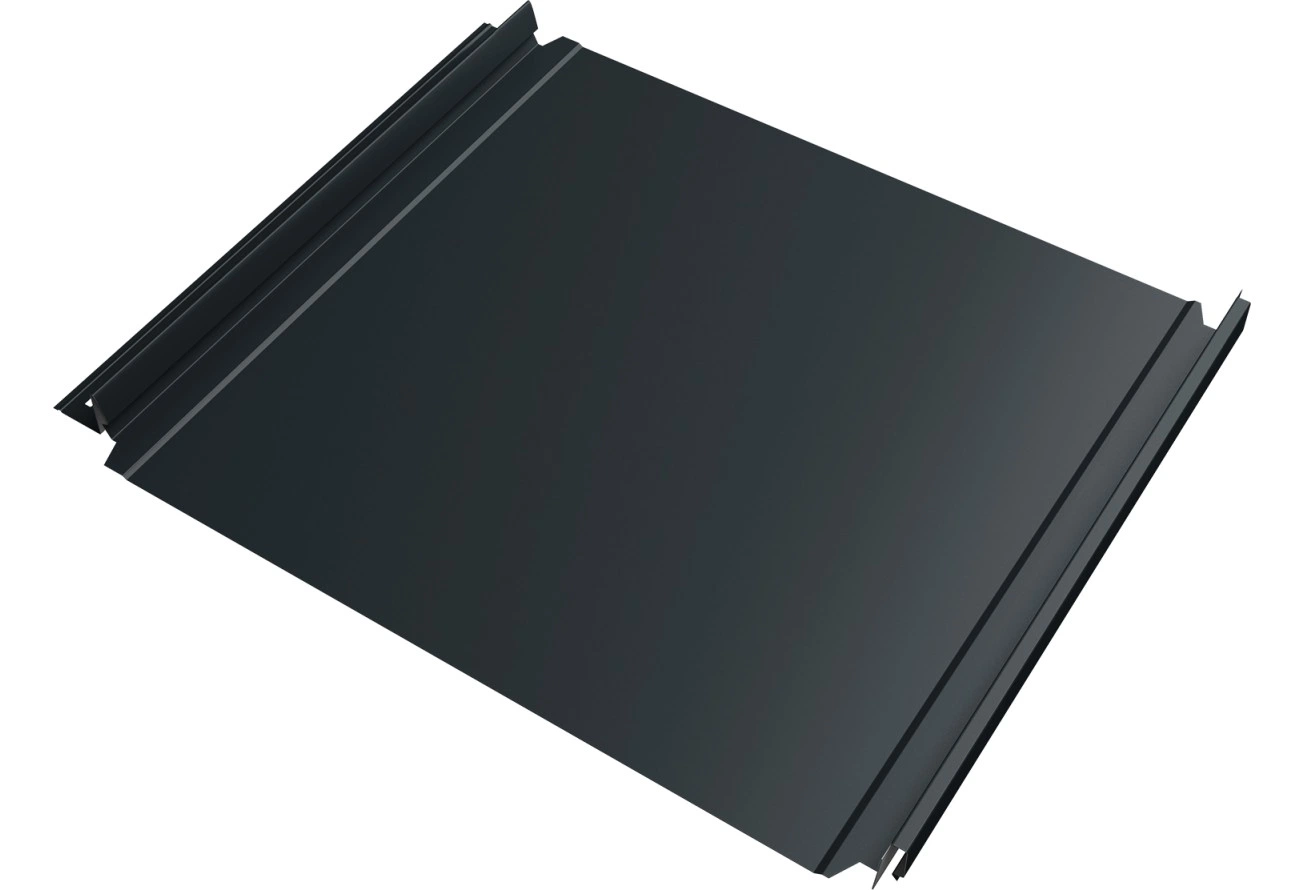 Кликфальц Double Pro Grand Line 0,45 Drap с пленкой на замках RAL 7016 антрацитово-серый