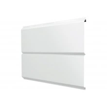 Сайдинг металлический ЭкоБрус новый Grand Line 0,45 Drap с пленкой RAL 9003 сигнальный белый