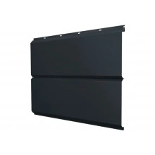 Сайдинг металлический ЭкоБрус новый Grand Line 0,5 Drap с пленкой RAL 7016 антрацитово-серый