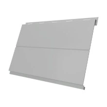 Сайдинг металлический Вертикаль лайн Grand Line 0,45 Drap ТХ с пленкой RAL 7047 телегрей 4