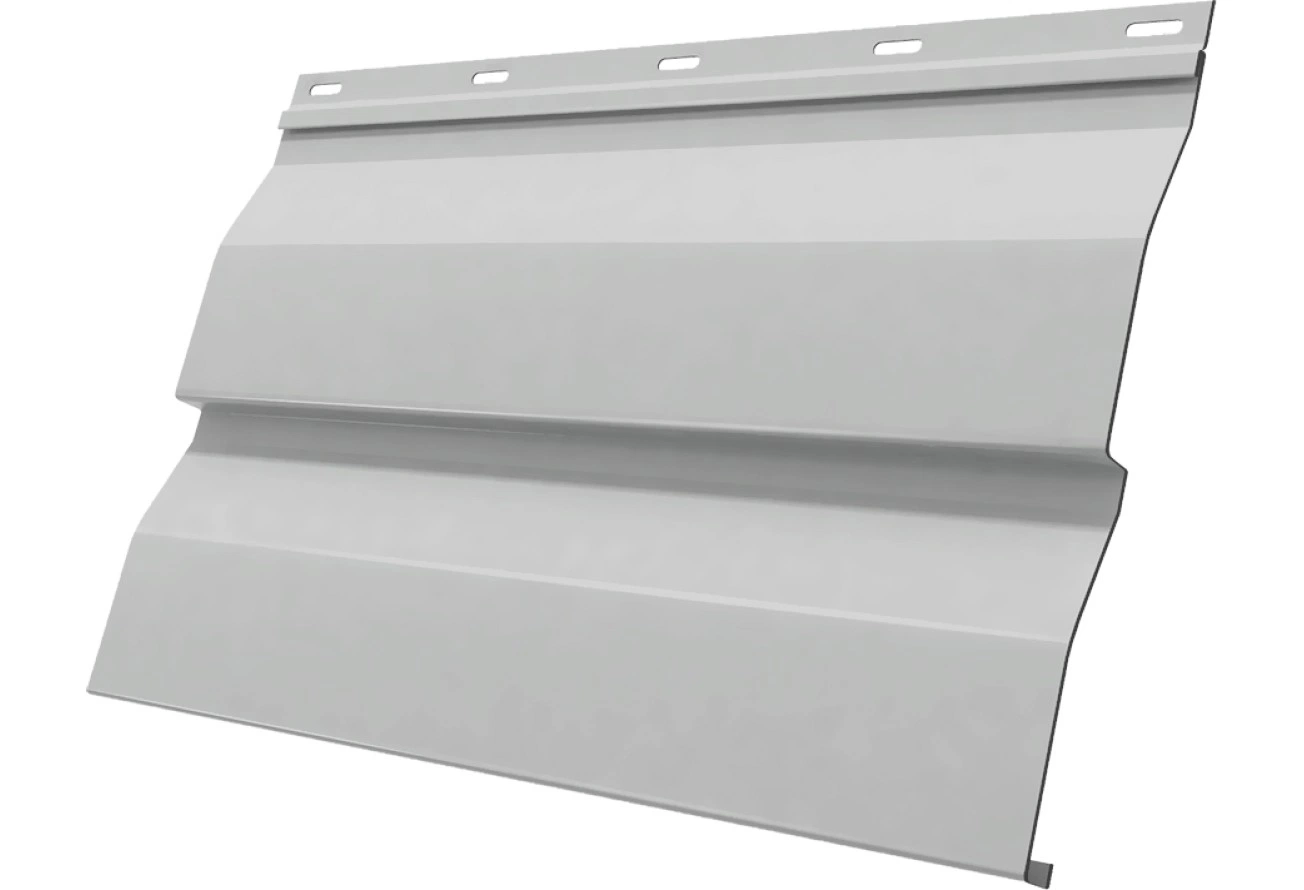 Сайдинг металлический Корабельная доска Grand Line 0,45 Drap ТХ RAL 7047 телегрей 4